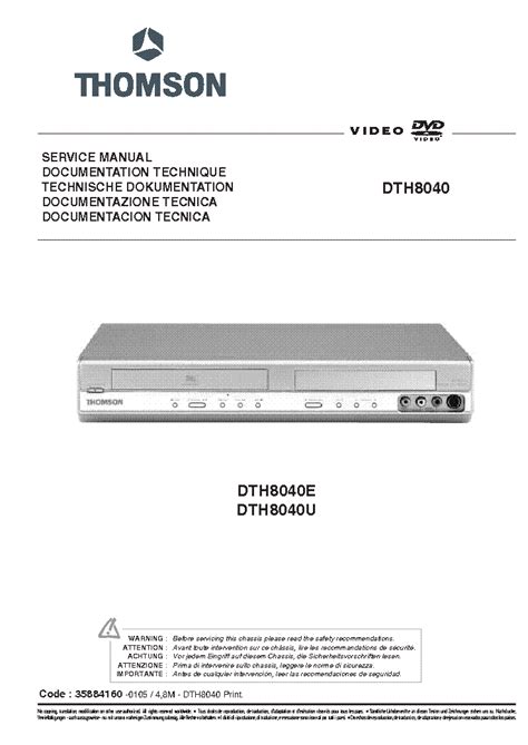 thomson consumer electronics manuals.